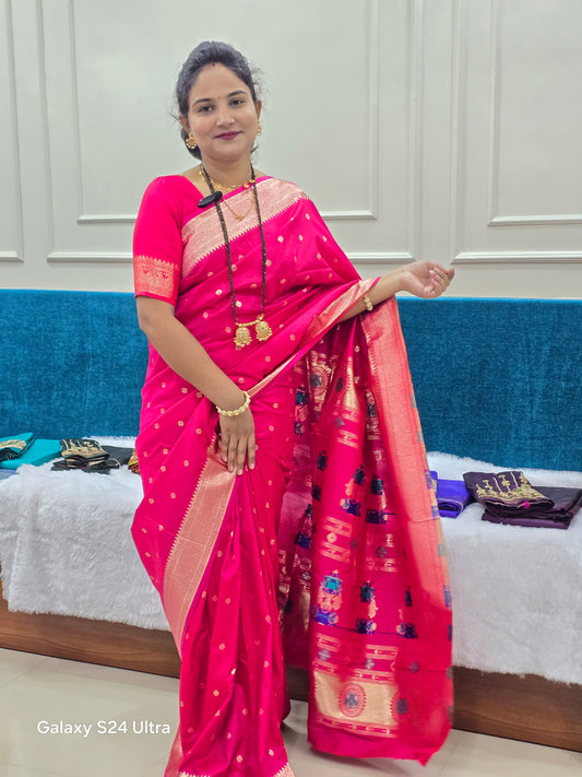 Kalanjali Paithani Saree with Ari Work Blouse