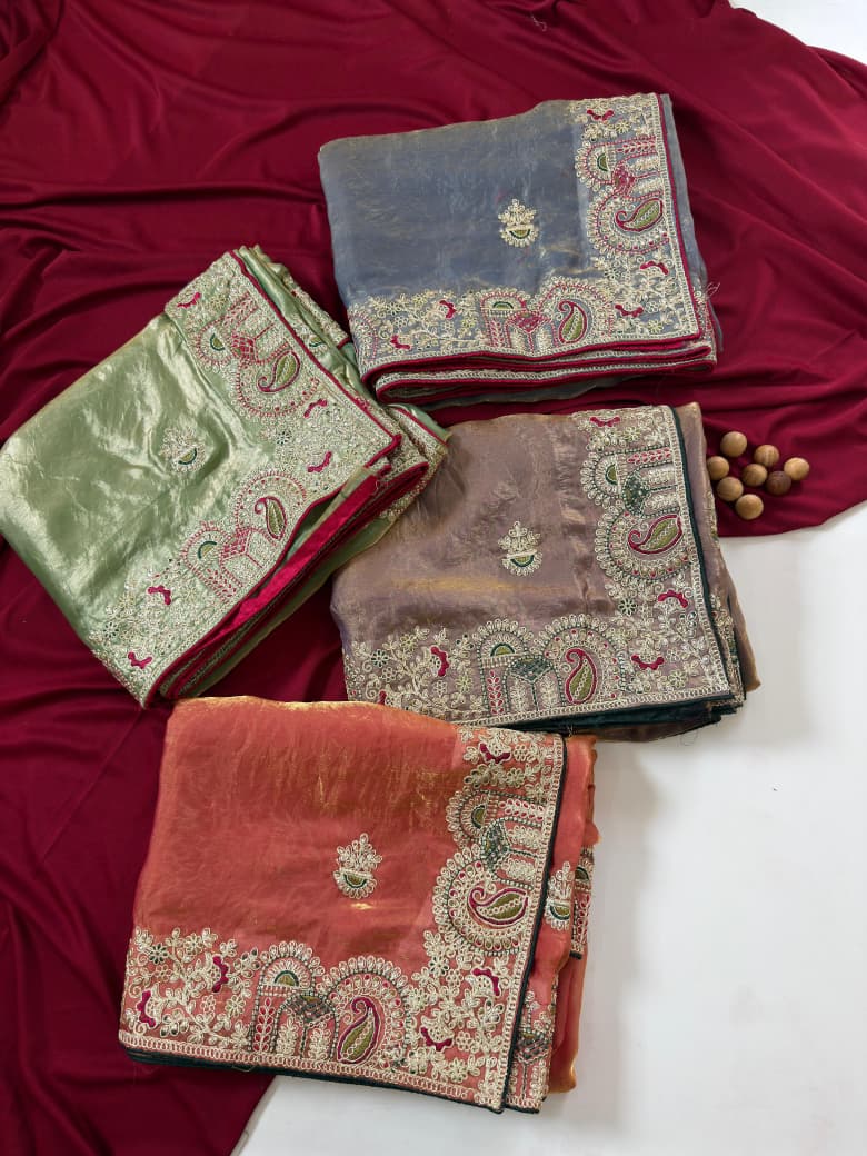 🌟Royal Fandy sattin silk Saree✨