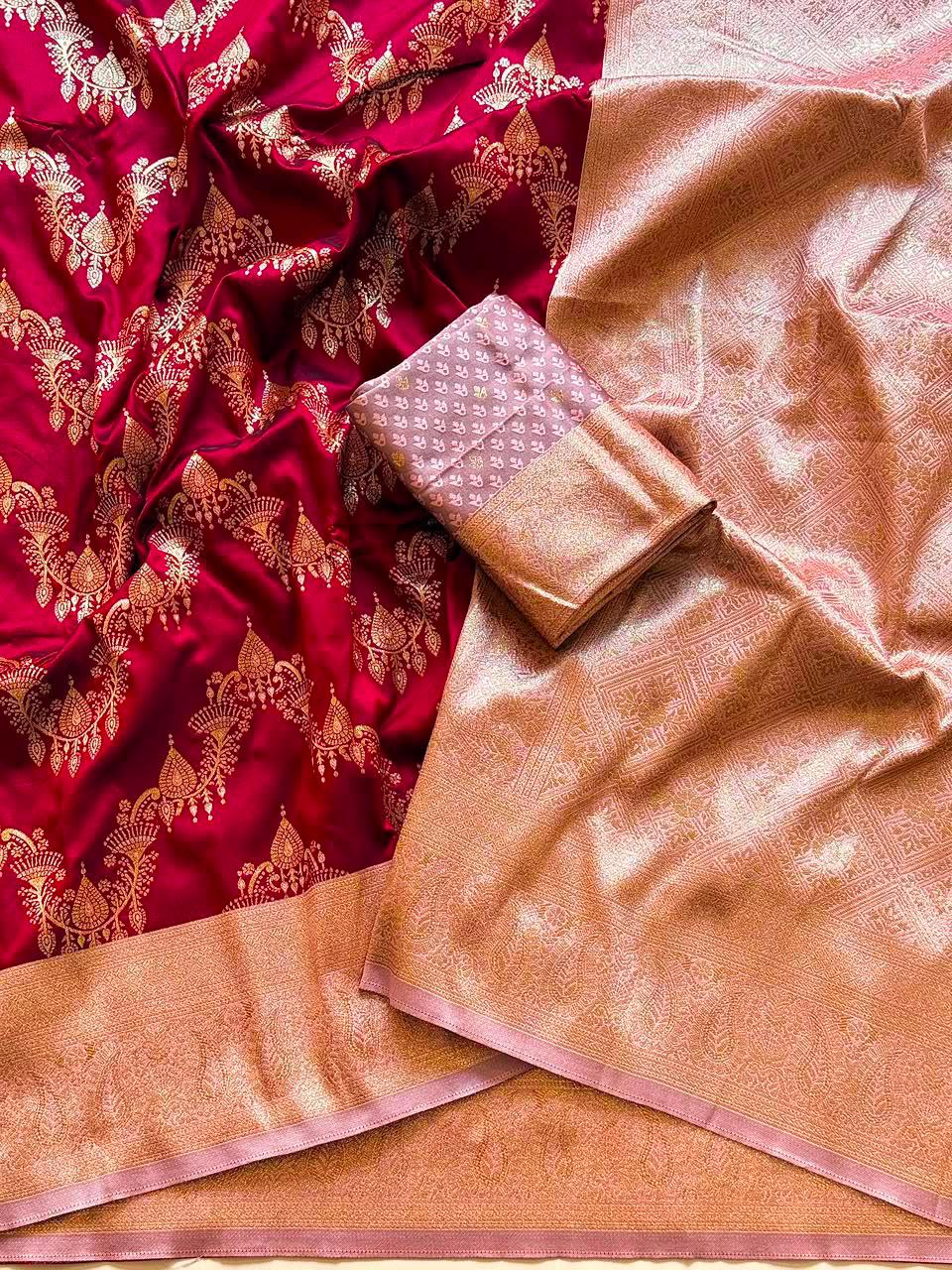 Royal Jacquard Silk Saree 👑