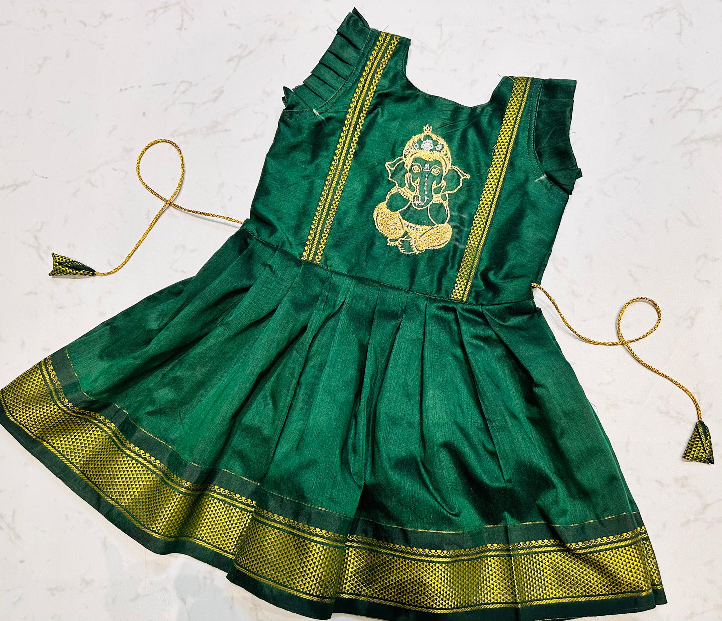 Ganpati Special Traditional Frock for Girls