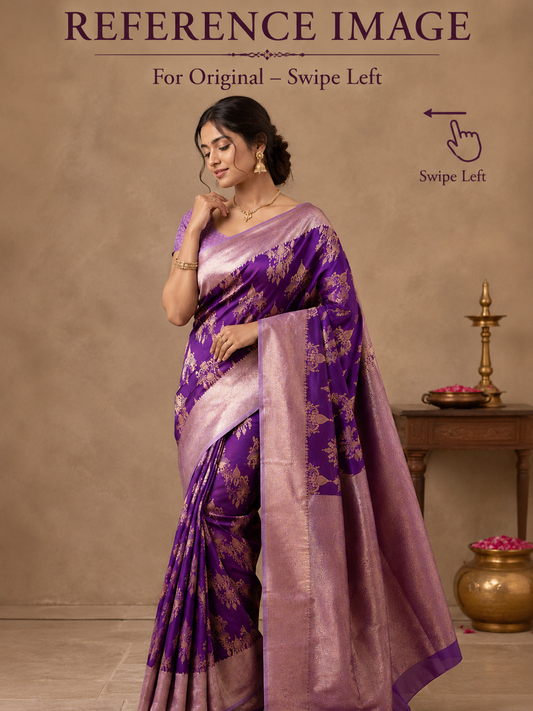 Royal Jacquard Silk Saree 👑